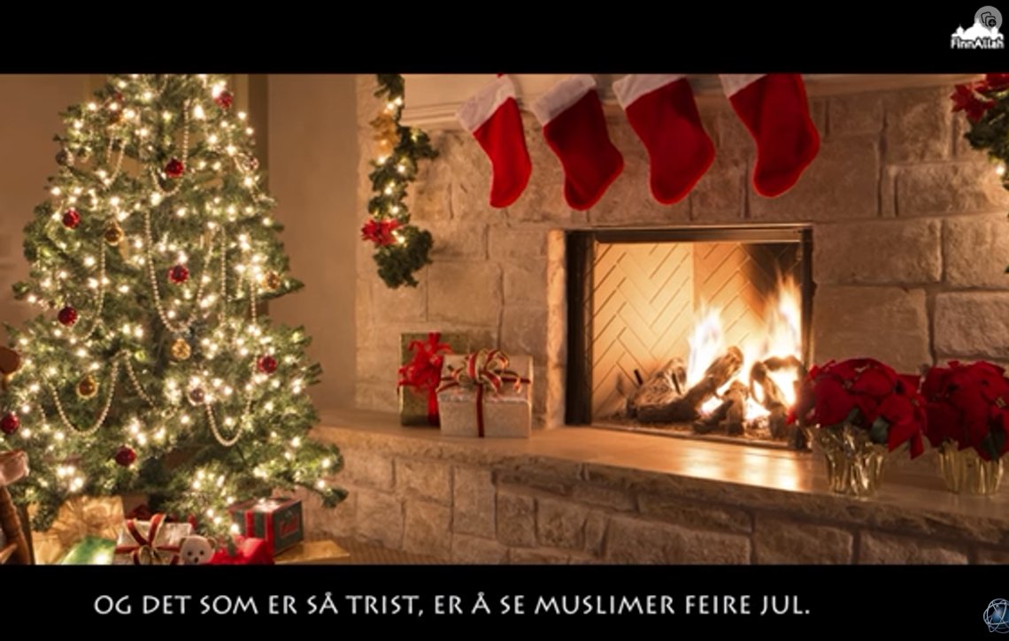 Foto: Skjermbilde Islam Net via YouTube. "Muslimer som feirer jul" - FinnAllah. Foto: Skjermbilde Islam Net via YouTube. "Muslimer som feirer jul" - FinnAllah.