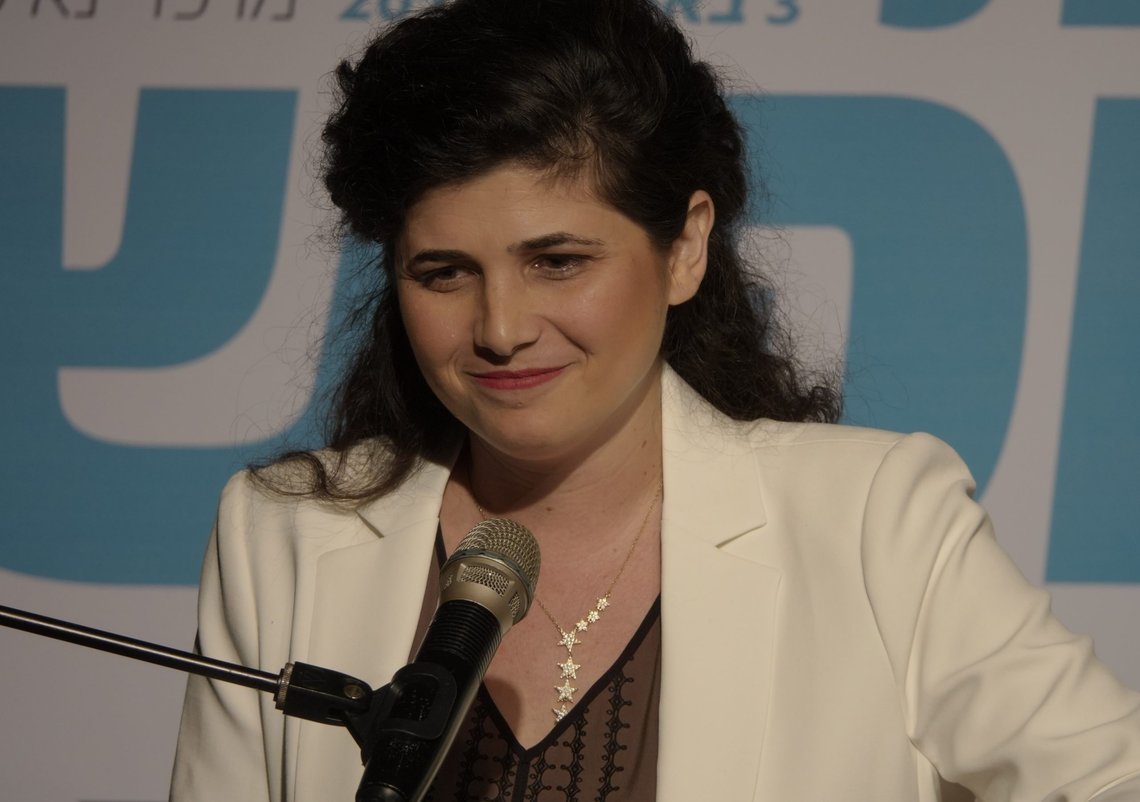 Tel Aviv, ISRAEL- April 3,2019 Sharren Haskel, parliament member of the Knesset Israel for New Hope. She formerly served as a member of the Knesset for Likud. Photo: Shutterstock by point of you, Israel. Tel Aviv, ISRAEL- April 3,2019 Sharren Haskel, parliament member of the Knesset Israel for New Hope. She formerly served as a member of the Knesset for Likud. Photo: Shutterstock by point of you, Israel.