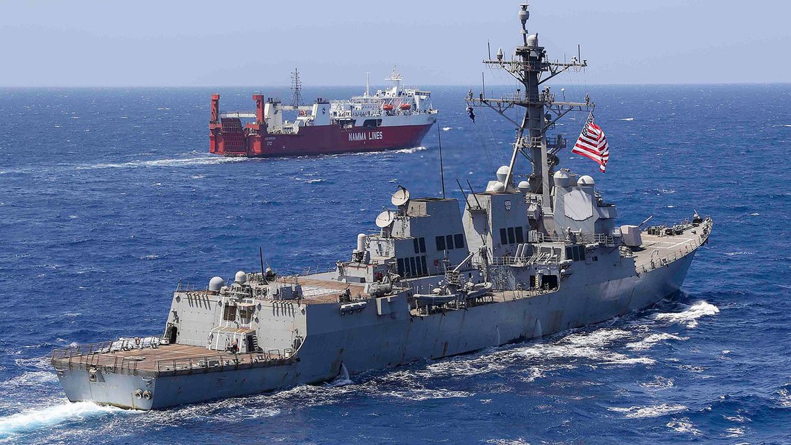 USS Truxtun i Rødehavet i mai 2023. Illustrasjonsfoto: AFRICOM Public Affairs Office, Wikimedia Commons USS Truxtun i Rødehavet i mai 2023. Illustrasjonsfoto: AFRICOM Public Affairs Office, Wikimedia Commons