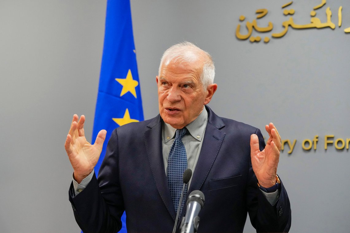 EUs utenrikssjef Josep Borrell hevder at Israel selv har bidratt til å bygge opp Hamas på Gazastripen. Foto: AP / NTB EUs utenrikssjef Josep Borrell hevder at Israel selv har bidratt til å bygge opp Hamas på Gazastripen. Foto: AP / NTB