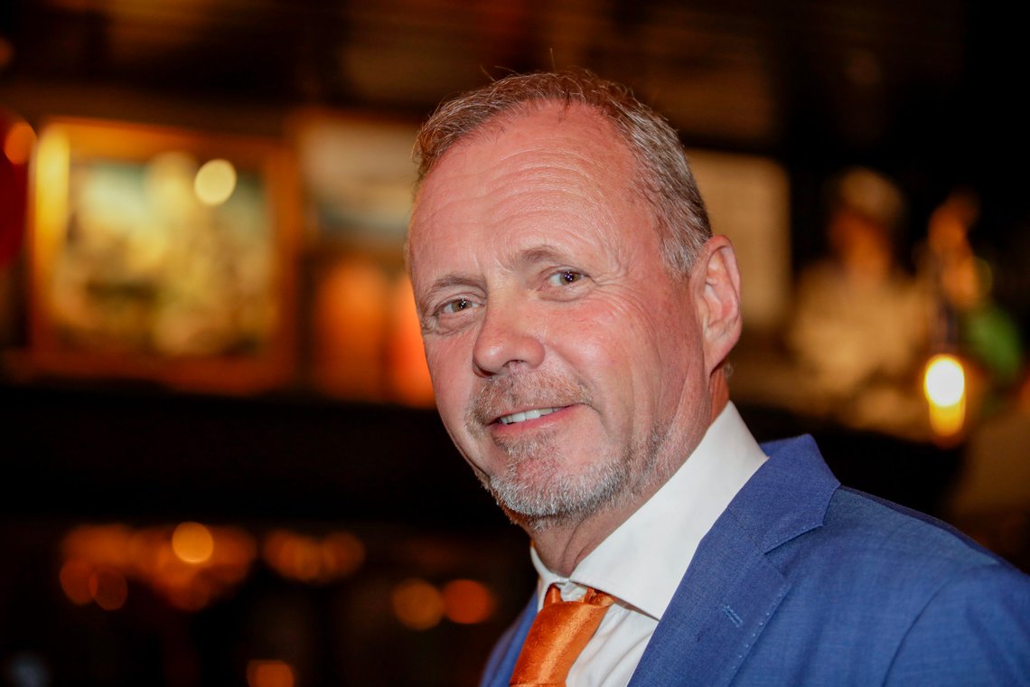 Owe Ingemann Waltherzøe på Industri- og Næringspartiets valgvake på Restaurant Louise i Oslo under kommunevalget 2023.
Foto: Emilie Holtet / NTB Owe Ingemann Waltherzøe på Industri- og Næringspartiets valgvake på Restaurant Louise i Oslo under kommunevalget 2023.
Foto: Emilie Holtet / NTB