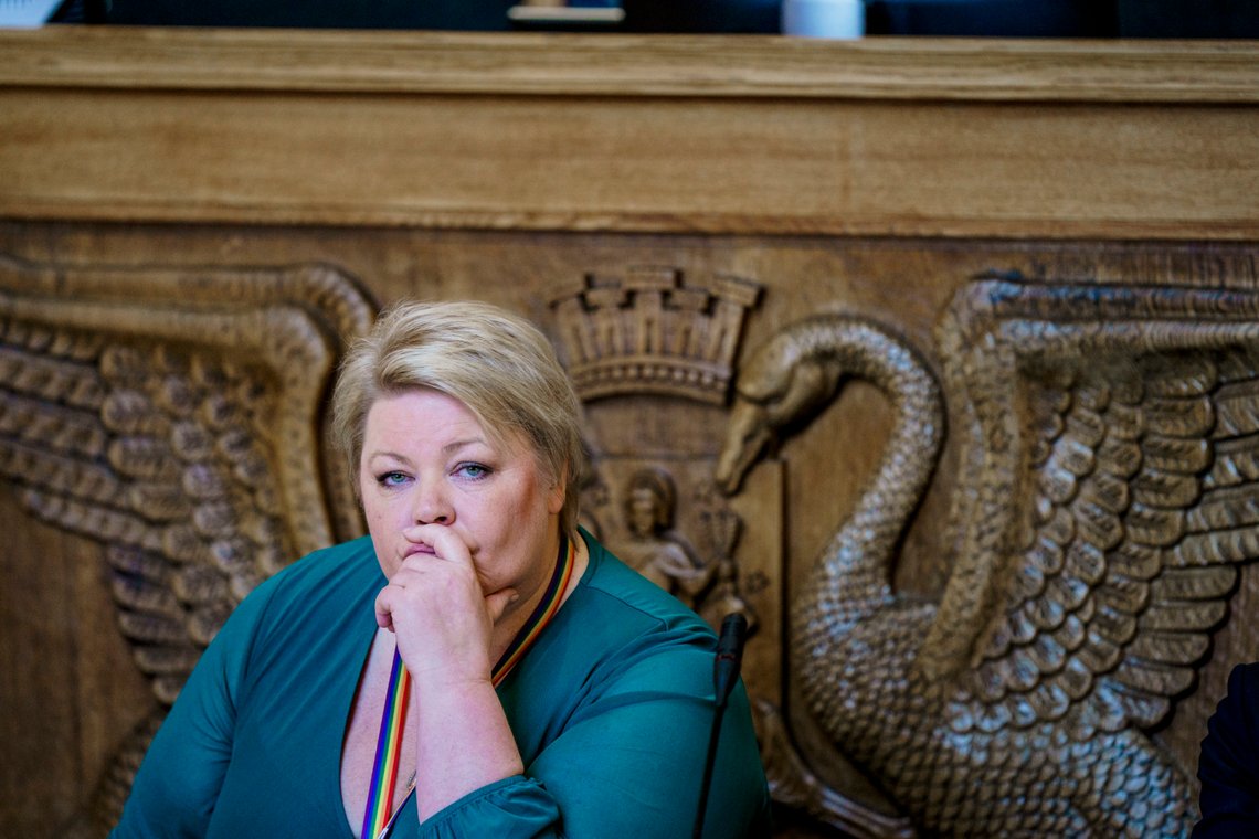 Marthe Scharning Lund og Ap er i fritt fall på målinger i hovedstaden.
Foto: Stian Lysberg Solum / NTB Marthe Scharning Lund og Ap er i fritt fall på målinger i hovedstaden.
Foto: Stian Lysberg Solum / NTB