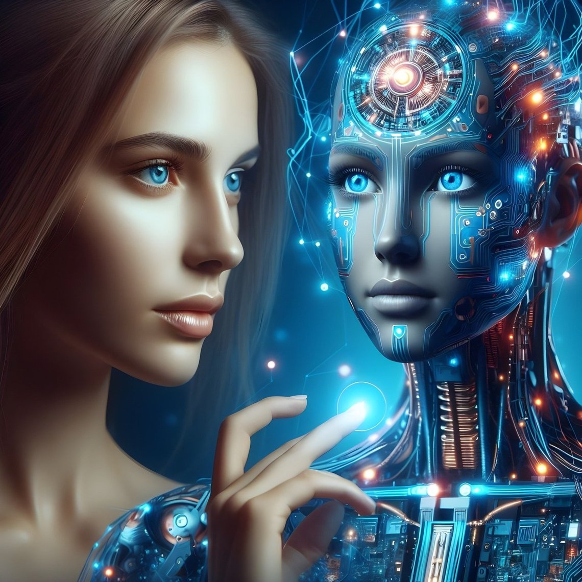 Bilde av kunstig intelligens, skapt med kunstig intelligens. Fra Pixabay. Bilde av kunstig intelligens, skapt med kunstig intelligens. Fra Pixabay.
