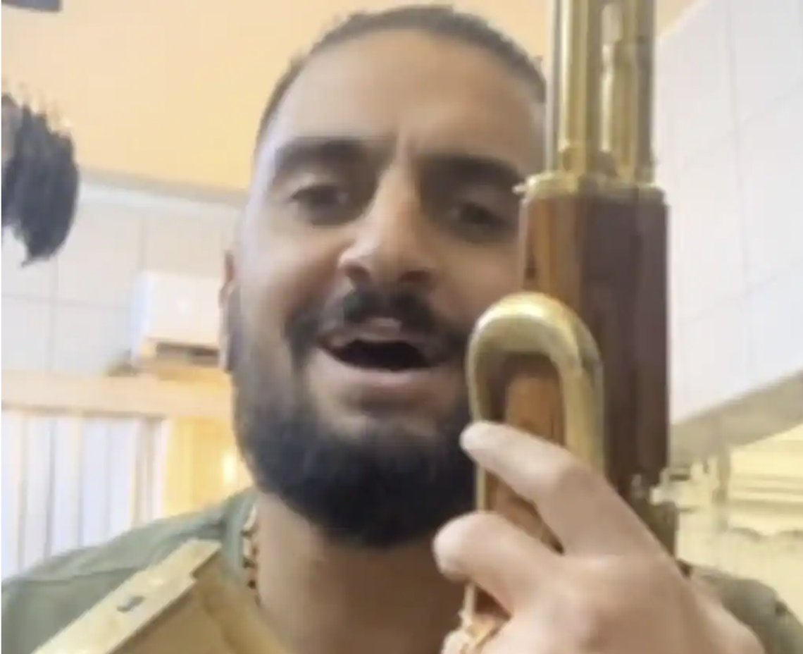 «Svensken» Mustafa «Benzema» Aljiburi er skutt og drept i Irak. Foto: Instagram «Svensken» Mustafa «Benzema» Aljiburi er skutt og drept i Irak. Foto: Instagram