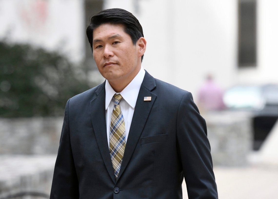 FILE - U.S. Attorney Robert Hur arrives at U.S. District Court in Baltimore on Nov. 21, 2019. Attorney General Merrick Garland on Thursday, Jan. 12, 2023, appointed Hur as a special counsel to investigate the presence of documents with classified markings found at President Joe Biden’s home in Wilmington, Del., and at an office in Washington. (AP Photo/Steve Ruark, File) FILE - U.S. Attorney Robert Hur arrives at U.S. District Court in Baltimore on Nov. 21, 2019. Attorney General Merrick Garland on Thursday, Jan. 12, 2023, appointed Hur as a special counsel to investigate the presence of documents with classified markings found at President Joe Biden’s home in Wilmington, Del., and at an office in Washington. (AP Photo/Steve Ruark, File)