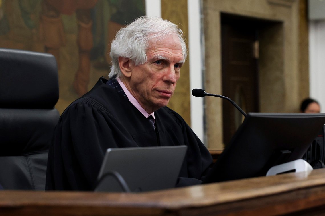 Judge Arthur Engoron attends the closing arguments in the Trump Organization civil fraud trial at New York State Supreme Court in the Manhattan borough of New York, Thursday, Jan. 11, 2024. (Shannon Stapleton/Pool Photo via AP) Judge Arthur Engoron attends the closing arguments in the Trump Organization civil fraud trial at New York State Supreme Court in the Manhattan borough of New York, Thursday, Jan. 11, 2024. (Shannon Stapleton/Pool Photo via AP)