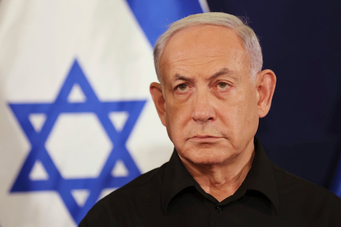 Statsminister Benjamin Netanyahu sier at kun en total seier mot Hamas er en akseptabel løsning på krigen i Gaza. Foto: Abir Sultan / Pool / AP / NTB Statsminister Benjamin Netanyahu sier at kun en total seier mot Hamas er en akseptabel løsning på krigen i Gaza. Foto: Abir Sultan / Pool / AP / NTB