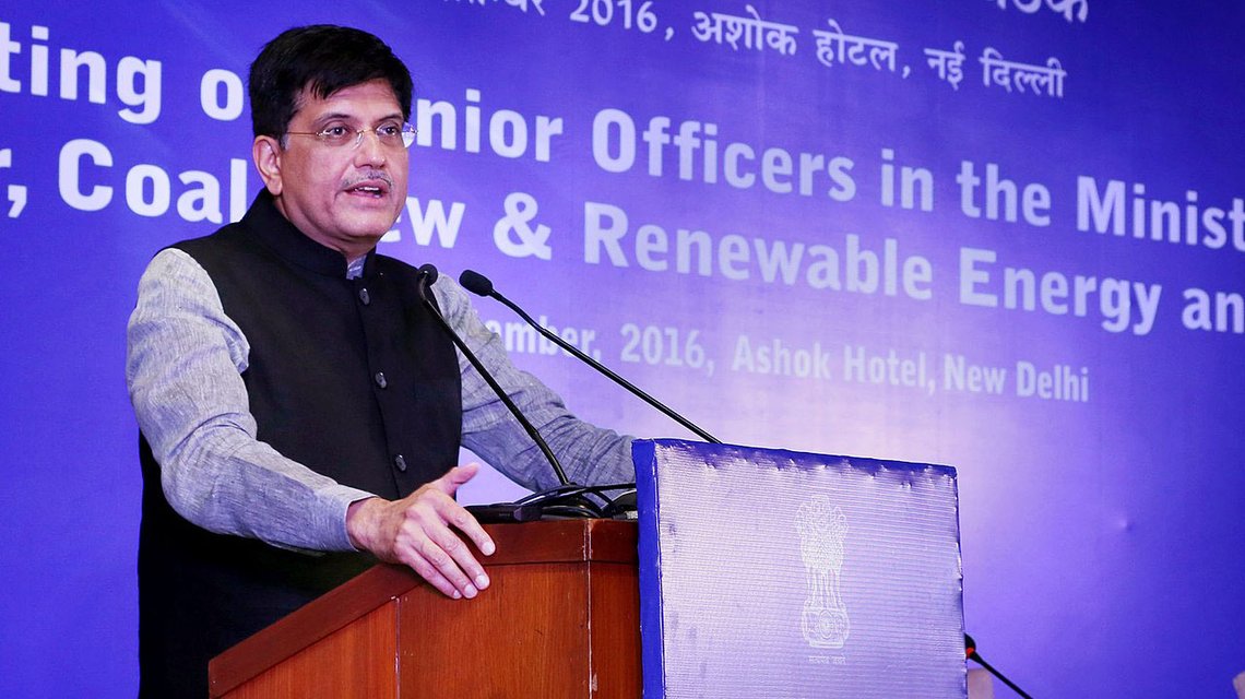 Shri Piyush Goyal. Foto: Energiministeriet, India, Wikimedia Commons Shri Piyush Goyal. Foto: Energiministeriet, India, Wikimedia Commons