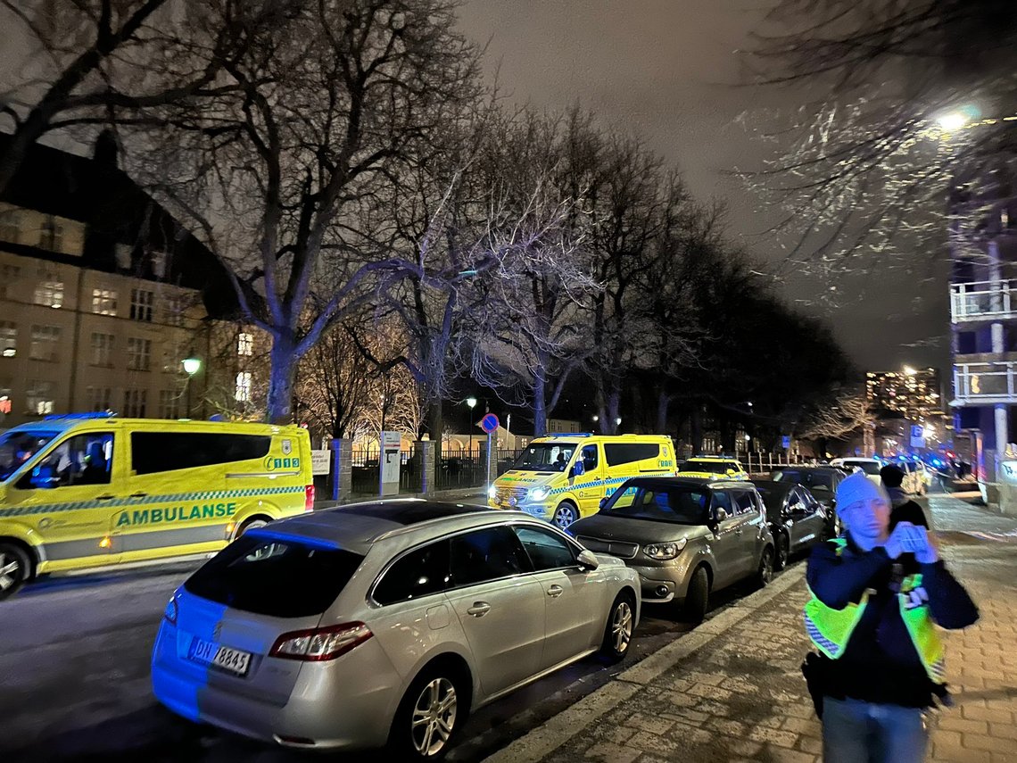 Bilde fra åstedet. Foto: X/ @tipser Bilde fra åstedet. Foto: X/ @tipser