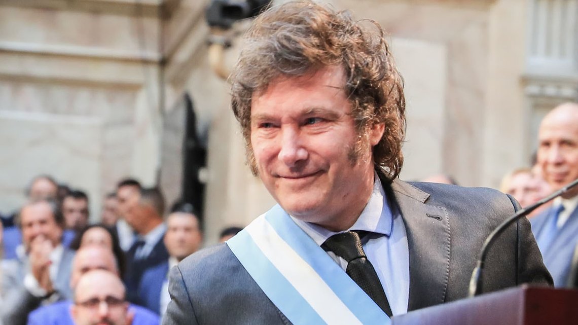 Argentinas president Javier Milei. Foto: Casa Rosada, Wikimedia Commons CC BY 2.5 AR DEED (beskåret) Argentinas president Javier Milei. Foto: Casa Rosada, Wikimedia Commons CC BY 2.5 AR DEED (beskåret)