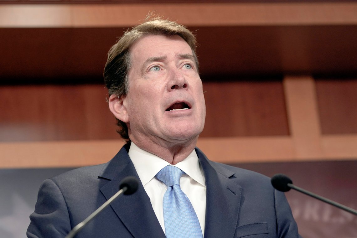 Sen. Bill Hagerty, R-Tenn., talks during a press conference on immigration and the census, Thursday, Jan. 25, 2024, at the Capitol in Washington. (AP Photo/Mariam Zuhaib) Sen. Bill Hagerty, R-Tenn., talks during a press conference on immigration and the census, Thursday, Jan. 25, 2024, at the Capitol in Washington. (AP Photo/Mariam Zuhaib)