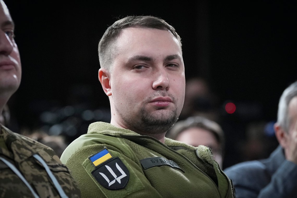 Maj. Gen. Kyrylo Budanov, Ukraine's military intelligence chief attends the forum Ukraine 2024, in Kyiv, Ukraine, Sunday, Feb. 25, 2024. (AP Photo/Evgeniy Maloletka) Maj. Gen. Kyrylo Budanov, Ukraine's military intelligence chief attends the forum Ukraine 2024, in Kyiv, Ukraine, Sunday, Feb. 25, 2024. (AP Photo/Evgeniy Maloletka)