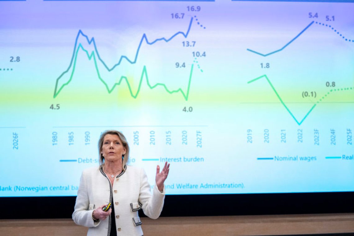 Konsernsjef i DNB, Kjerstin Braathen, flytter nå boliglånet tilbake til banken hun leder. Foto: Gorm Kallestad / NTB Konsernsjef i DNB, Kjerstin Braathen, flytter nå boliglånet tilbake til banken hun leder. Foto: Gorm Kallestad / NTB