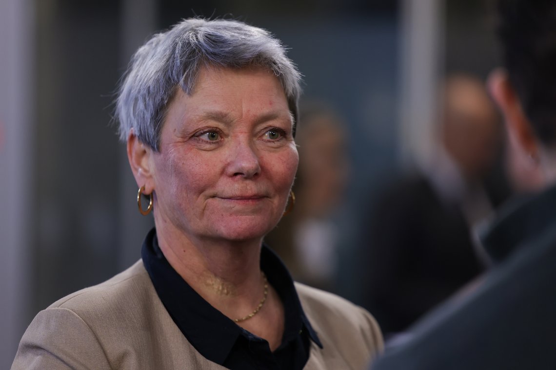 Oslo 20240212.
Sjef for PST Beate Gangås under en felles fremleggelse av den årlige trussel- og risikovurderinger fra Nasjonal sikkerhetsmyndighet, Etterretningstjenesten og Politiets sikkerhetstjeneste.
Foto: Amanda P. Giske / NTB Oslo 20240212.
Sjef for PST Beate Gangås under en felles fremleggelse av den årlige trussel- og risikovurderinger fra Nasjonal sikkerhetsmyndighet, Etterretningstjenesten og Politiets sikkerhetstjeneste.
Foto: Amanda P. Giske / NTB