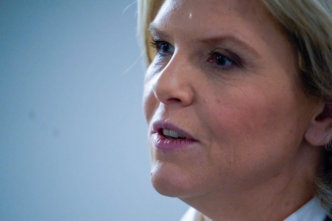 Gardermoen 20240309.
Partileder Sylvi Listhaug under landsstyremøtet til Frp på Gardermoen lørdag.
Foto: Terje Pedersen / NTB Gardermoen 20240309.
Partileder Sylvi Listhaug under landsstyremøtet til Frp på Gardermoen lørdag.
Foto: Terje Pedersen / NTB