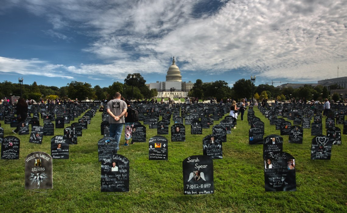 Opioid and Overdose Crisis Awareness in Washington D.C. | 24 Sep 2022. Photo: Shutterstock by Johnny Silvercloud, United States. Opioid and Overdose Crisis Awareness in Washington D.C. | 24 Sep 2022. Photo: Shutterstock by Johnny Silvercloud, United States.