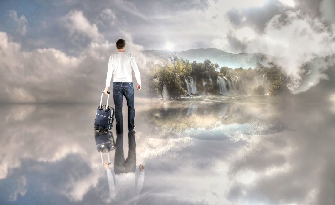 Man is Walking to Heavenly Kingdom. Photo: Shutterstock by Pemaphoto, Slovakia. Man is Walking to Heavenly Kingdom. Photo: Shutterstock by Pemaphoto, Slovakia.