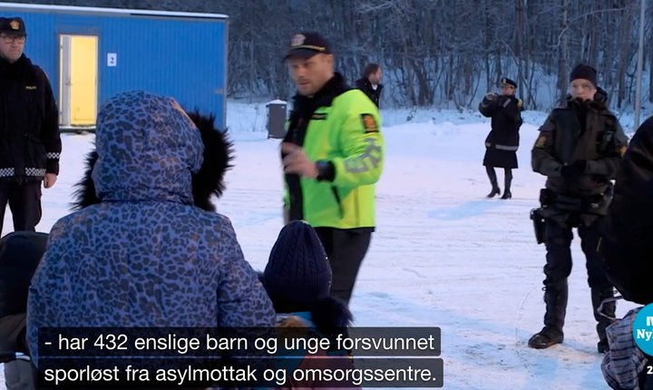Skjermskudd fra NRK Kveldsnytt