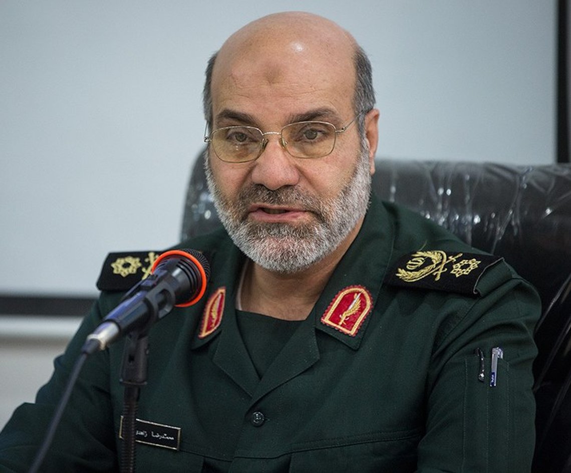 Mohammad Reza Zahedi (2. november 1960 - 1. april 2024) var en iransk militæroffiser i Den islamske revolusjonsgarden. Han var tidligere sjef for luftforsvaret og bakkestyrkene. Foto: Ali Khara, 2 July 2017. Wikimedia Commons. Mohammad Reza Zahedi (2. november 1960 - 1. april 2024) var en iransk militæroffiser i Den islamske revolusjonsgarden. Han var tidligere sjef for luftforsvaret og bakkestyrkene. Foto: Ali Khara, 2 July 2017. Wikimedia Commons.