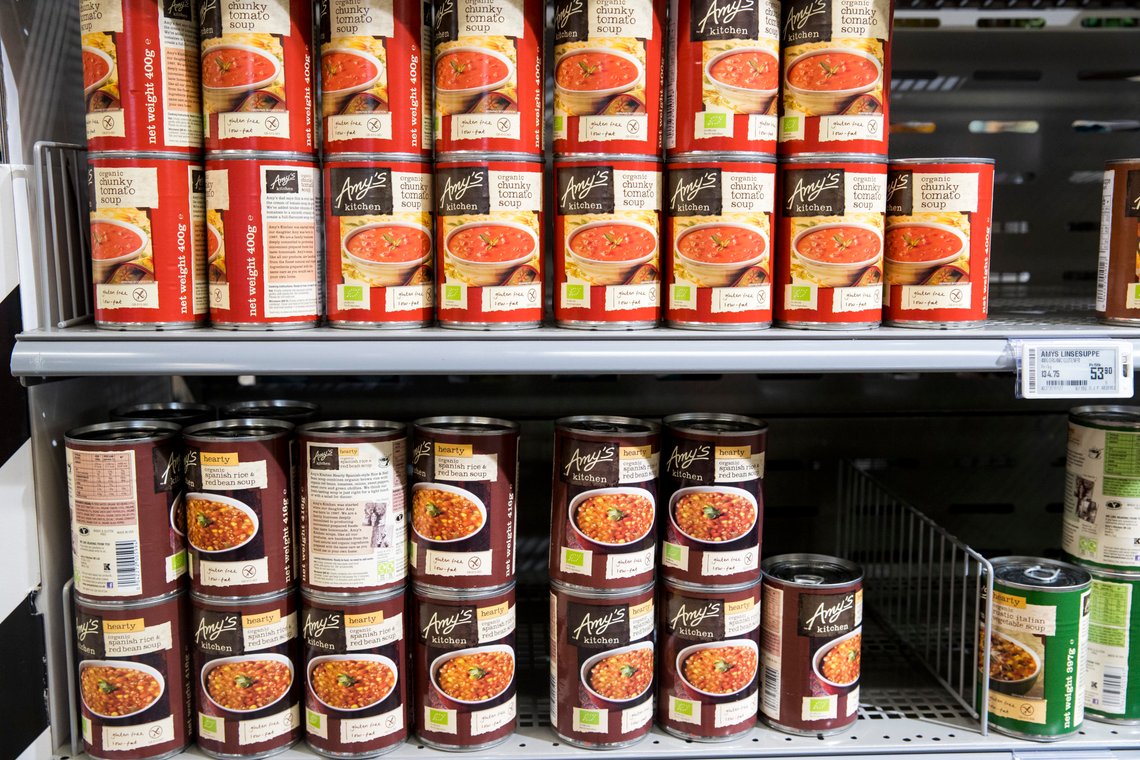 Hermetikk i hyllene på Coop på Skøyen i Oslo.
Foto: Terje Pedersen / NTB Hermetikk i hyllene på Coop på Skøyen i Oslo.
Foto: Terje Pedersen / NTB