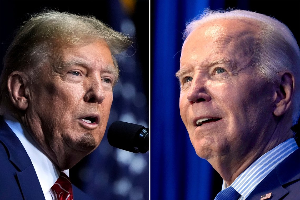 Presidentvalget i november kommer til å stå mellom Donald Trump og Joe Biden. Det ser ikke ut til at Biden blir gjenvalgt. Foto: AP / NTB Presidentvalget i november kommer til å stå mellom Donald Trump og Joe Biden. Det ser ikke ut til at Biden blir gjenvalgt. Foto: AP / NTB