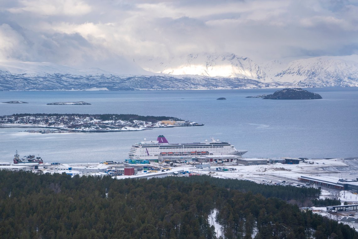Flyfoto av havna i Alta i Finnmark.
Foto: Heiko Junge / NTB Flyfoto av havna i Alta i Finnmark.
Foto: Heiko Junge / NTB