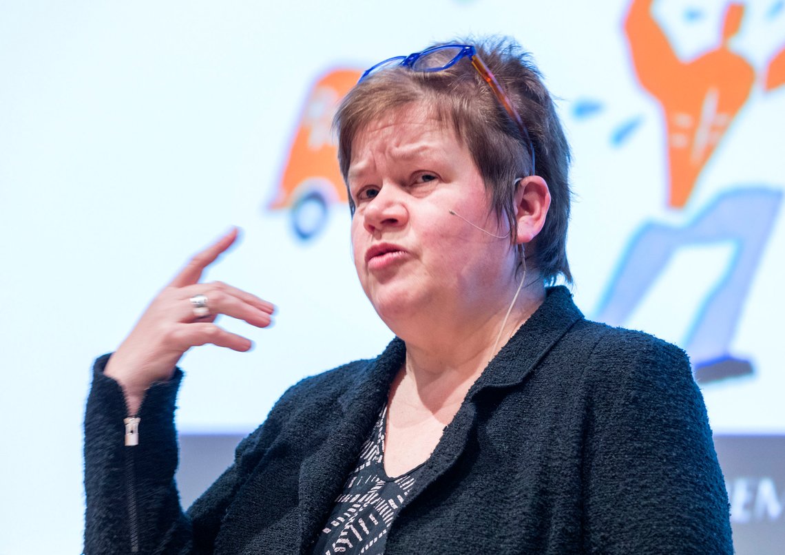 Line Eldring i Fellesforbundet har ledet arbeidet med EØS-utredningen. Arkivfoto: Gorm Kallestad / NTB Line Eldring i Fellesforbundet har ledet arbeidet med EØS-utredningen. Arkivfoto: Gorm Kallestad / NTB