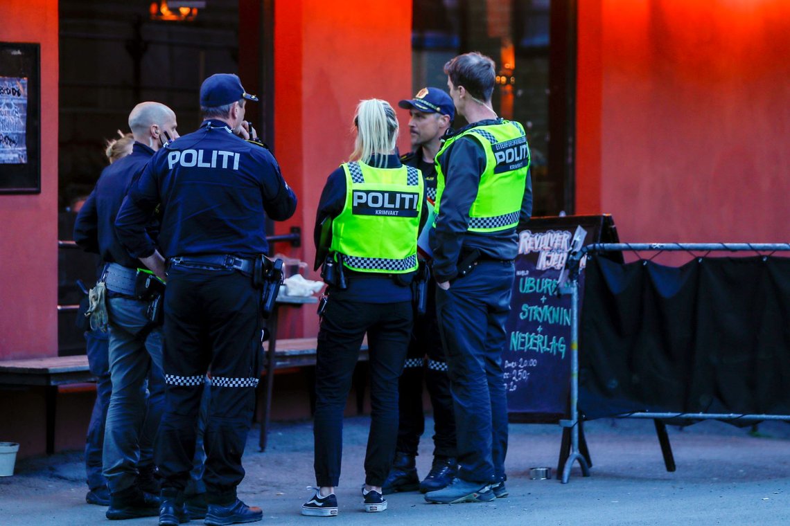 POLITI: Fra en annen hendelse i Møllergata. POLITI: Fra en annen hendelse i Møllergata.