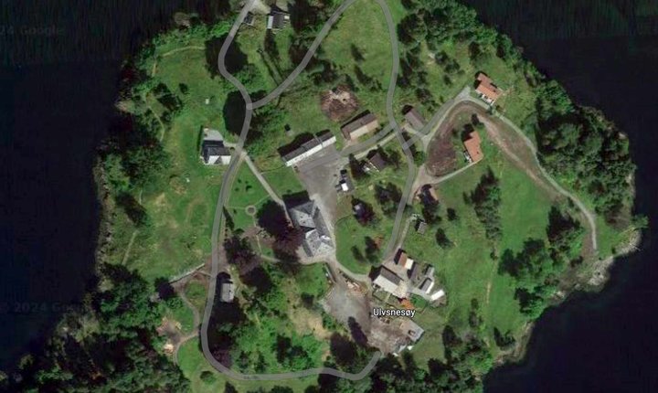 Ulvsnesøy satelittfoto