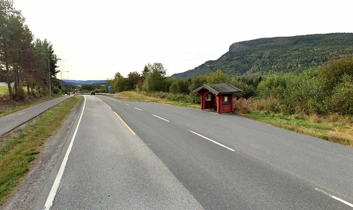 Busstopp ved FV 287, Nedre Eggedal