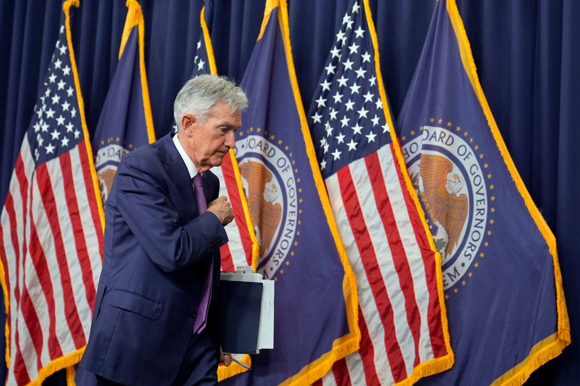 Federal Reserve Board Chair Jerome Powell ends his news conference at the Federal Reserve in Washington, Wednesday, May 1, 2024. (AP Photo/Susan Walsh) Federal Reserve Board Chair Jerome Powell ends his news conference at the Federal Reserve in Washington, Wednesday, May 1, 2024. (AP Photo/Susan Walsh)