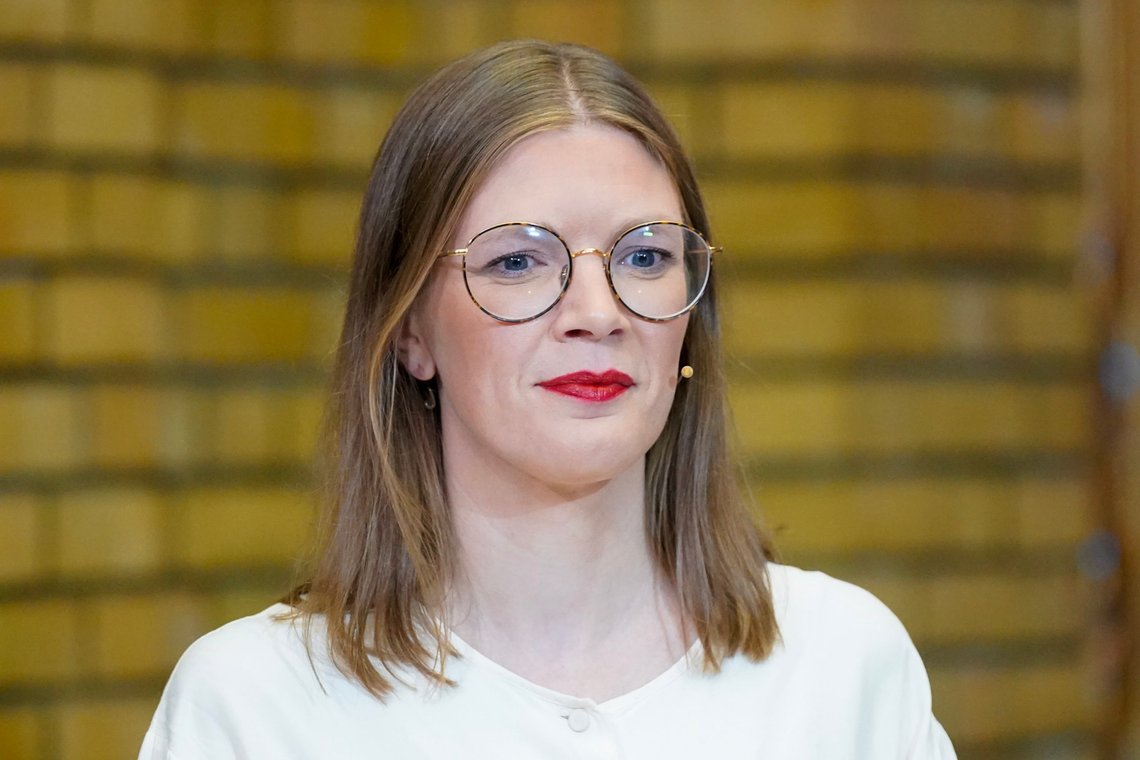 Marie Sneve Martinussen (Rødt) vil samle venstresiden i norsk politikk.
Foto: Lise Åserud / NTB Marie Sneve Martinussen (Rødt) vil samle venstresiden i norsk politikk.
Foto: Lise Åserud / NTB