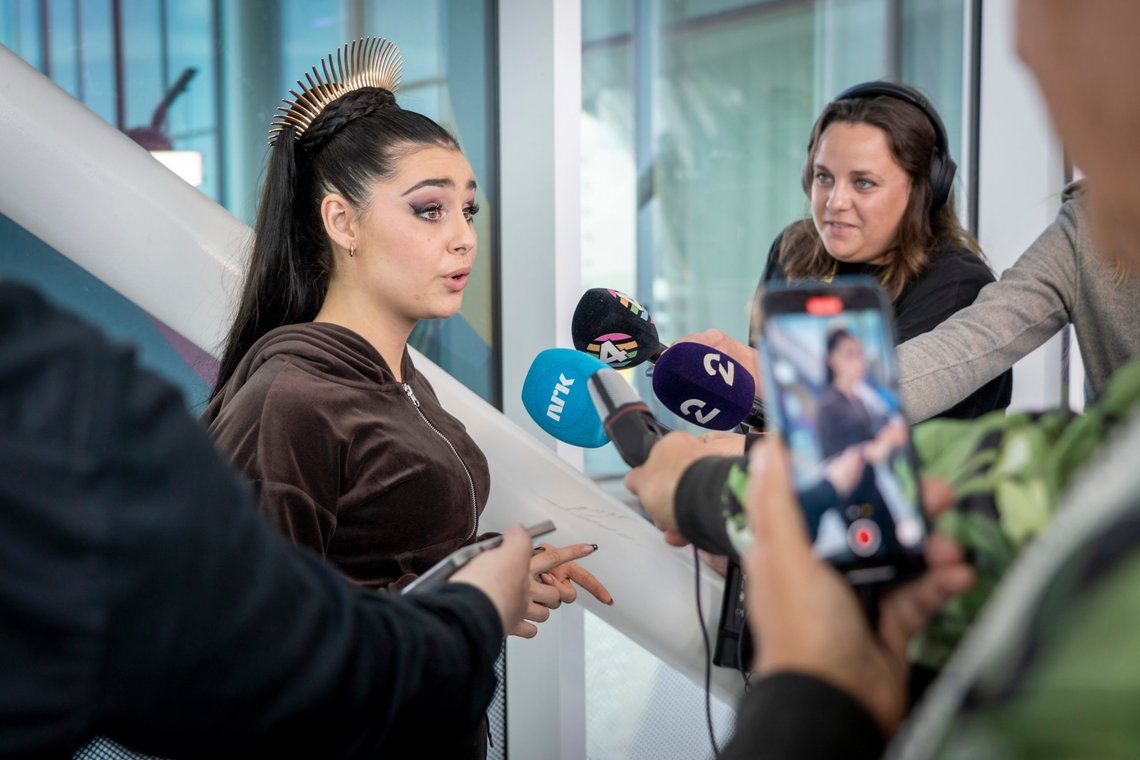 Alessandra Mele trekker hun seg som Norges jurypoengutdeler samme dag som Eurovision-finalen arrangeres. Foto: Heiko Junge / NTB Alessandra Mele trekker hun seg som Norges jurypoengutdeler samme dag som Eurovision-finalen arrangeres. Foto: Heiko Junge / NTB