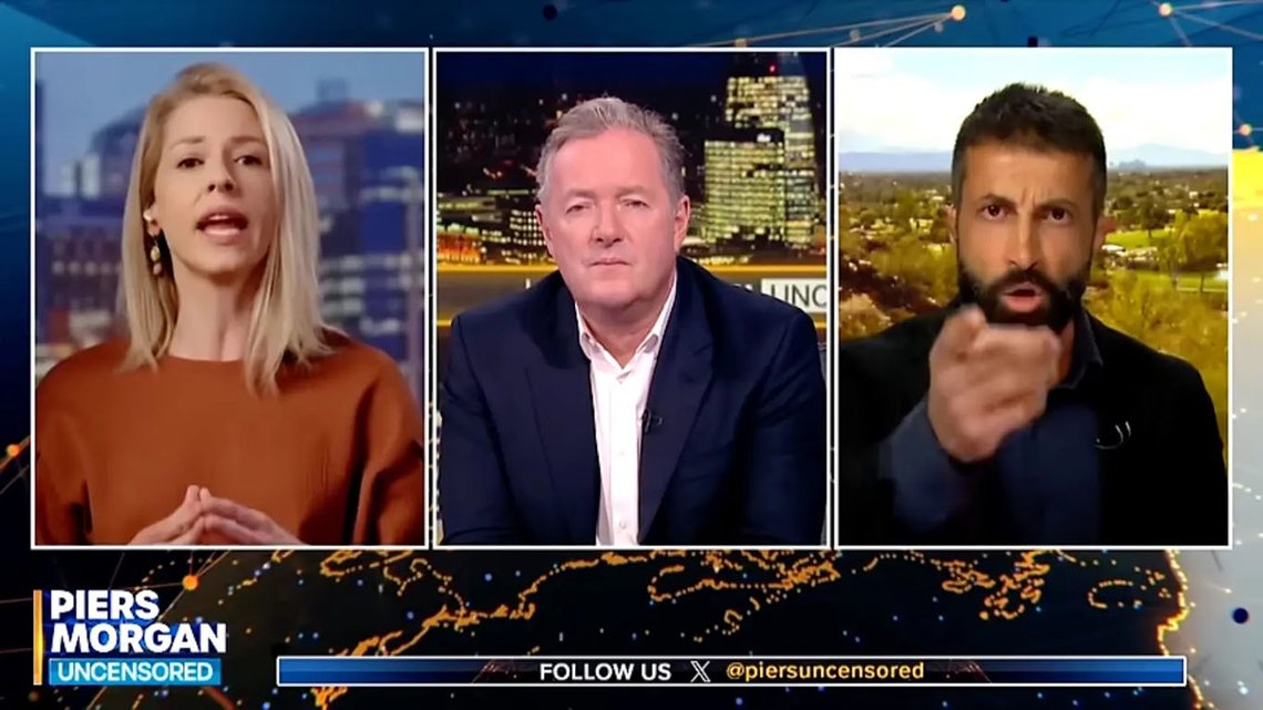 Videoklipp fra Piers Morgan Uncensored. Videoklipp fra Piers Morgan Uncensored.