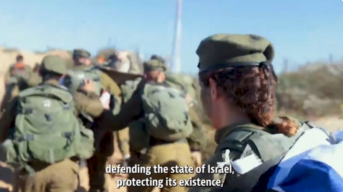Israel kjemper en eksistensiell krig. Stillbilde video/ IDF Israel kjemper en eksistensiell krig. Stillbilde video/ IDF