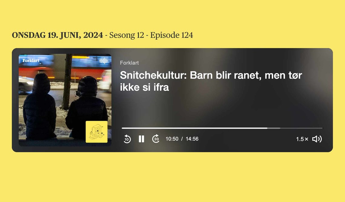 Fra Aftenpostens side for podcasten «Forklart». Bilde fra Aftenpostens side for podcasten «Forklart».