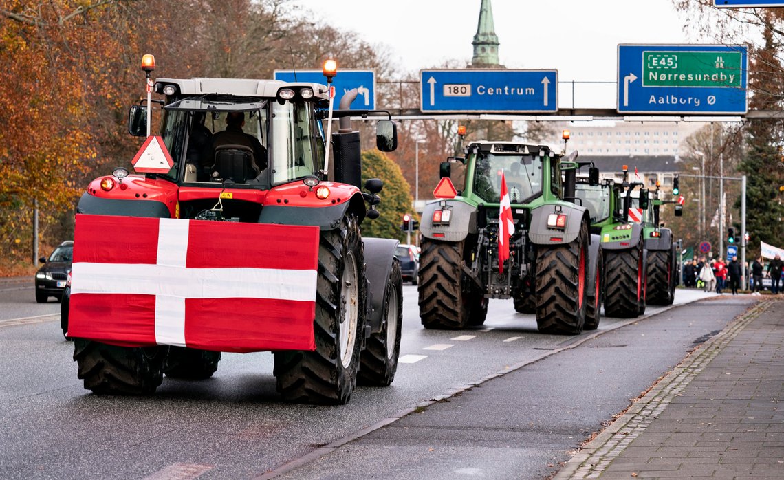 Fra en demonstrasjon i Aalborg, lørdag den 14. november 2020. Foto: Henning Bagger/Ritzau Scanpix Fra en demonstrasjon i Aalborg, lørdag den 14. november 2020. Foto: Henning Bagger/Ritzau Scanpix