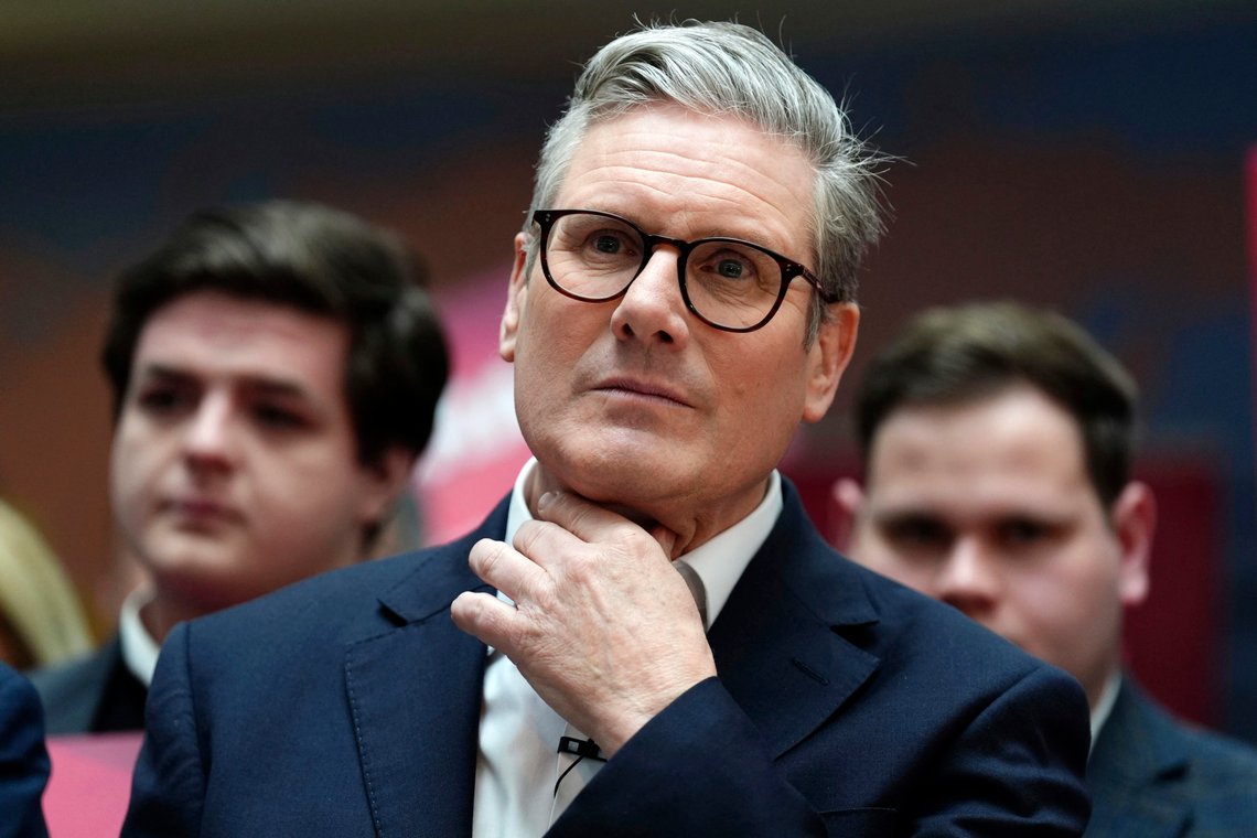 Britain's Labour leader Keir Starmer attends the launch of Scottish Labour's General Election campaign at City Facilities in Glasgow, Scotland, Friday May 24, 2024. (Andrew Milligan/PA via AP) Britain's Labour leader Keir Starmer attends the launch of Scottish Labour's General Election campaign at City Facilities in Glasgow, Scotland, Friday May 24, 2024. (Andrew Milligan/PA via AP)