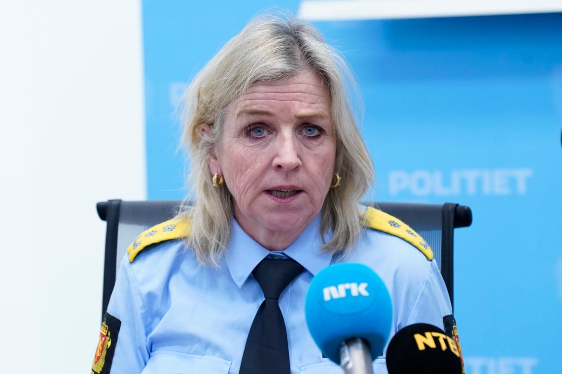 Oslo 20230316.
Kripos-sjef Kristin Kvigne forteller om at 14 personer er siktet i en stor aksjon innen organisert kriminalitet.
Foto: Lise Åserud / NTB Oslo 20230316.
Kripos-sjef Kristin Kvigne forteller om at 14 personer er siktet i en stor aksjon innen organisert kriminalitet.
Foto: Lise Åserud / NTB
