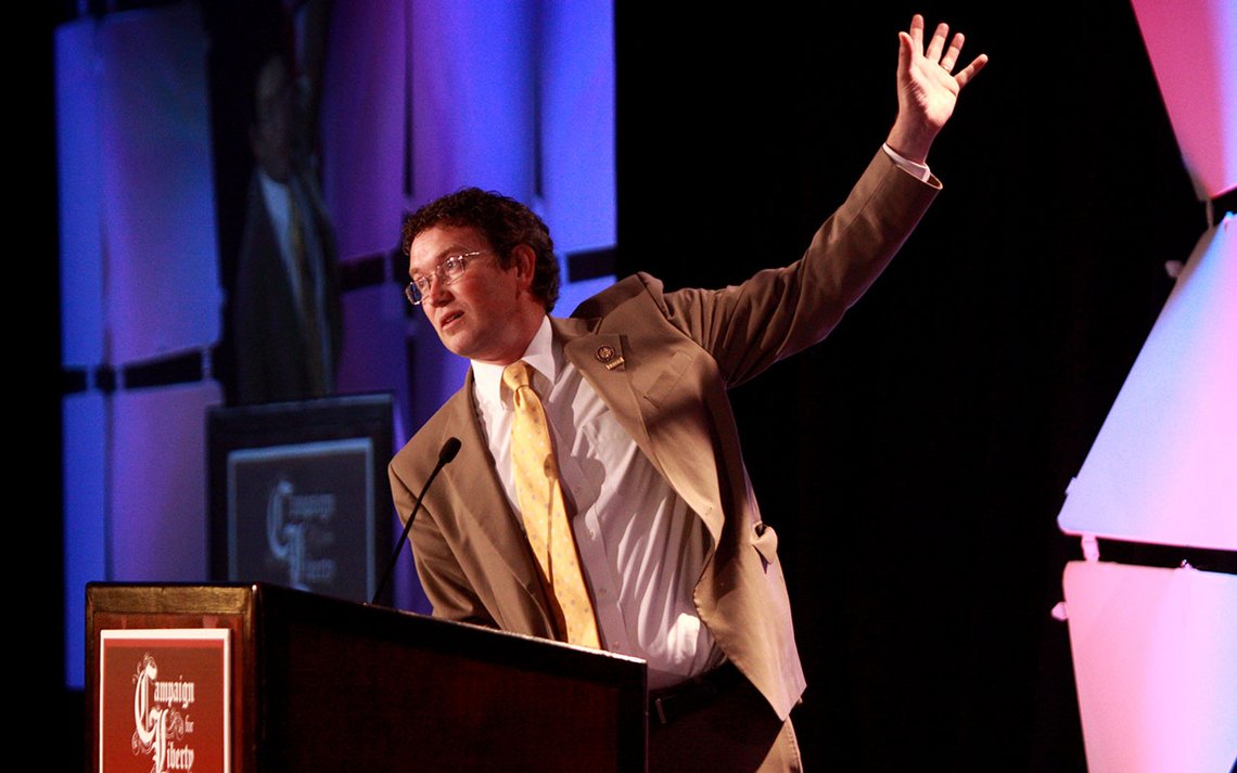 Thomas Massie omtales som libertariansk republikaner. Foto: Gage Skidmore, Wikimedia Commons CC BY-SA 2.0 Thomas Massie omtales som libertariansk republikaner. Foto: Gage Skidmore, Wikimedia Commons CC BY-SA 2.0