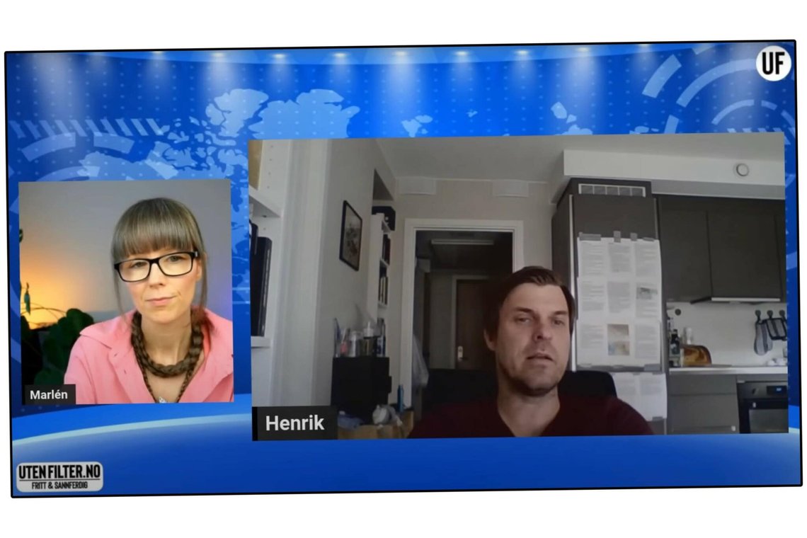 Skjermdump Uten Filter. Politimannen Henrik Andreas Krog intervjues av Malén Elvin. Skjermdump Uten Filter. Politimannen Henrik Andreas Krog intervjues av Malén Elvin.