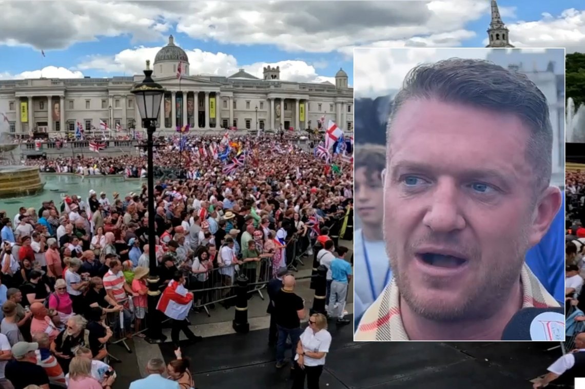 STOR DAG: Tommy Robinson sier dagen blir en enorm dag, og han har store forventninger til Unite the Kingdom. STOR DAG: Tommy Robinson sier dagen blir en enorm dag, og han har store forventninger til Unite the Kingdom.
