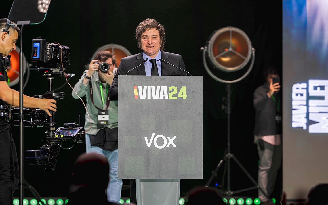 Javier Milei. Foto: Vox España, Wikimedia Commons CC0 1.0 Javier Milei. Foto: Vox España, Wikimedia Commons CC0 1.0