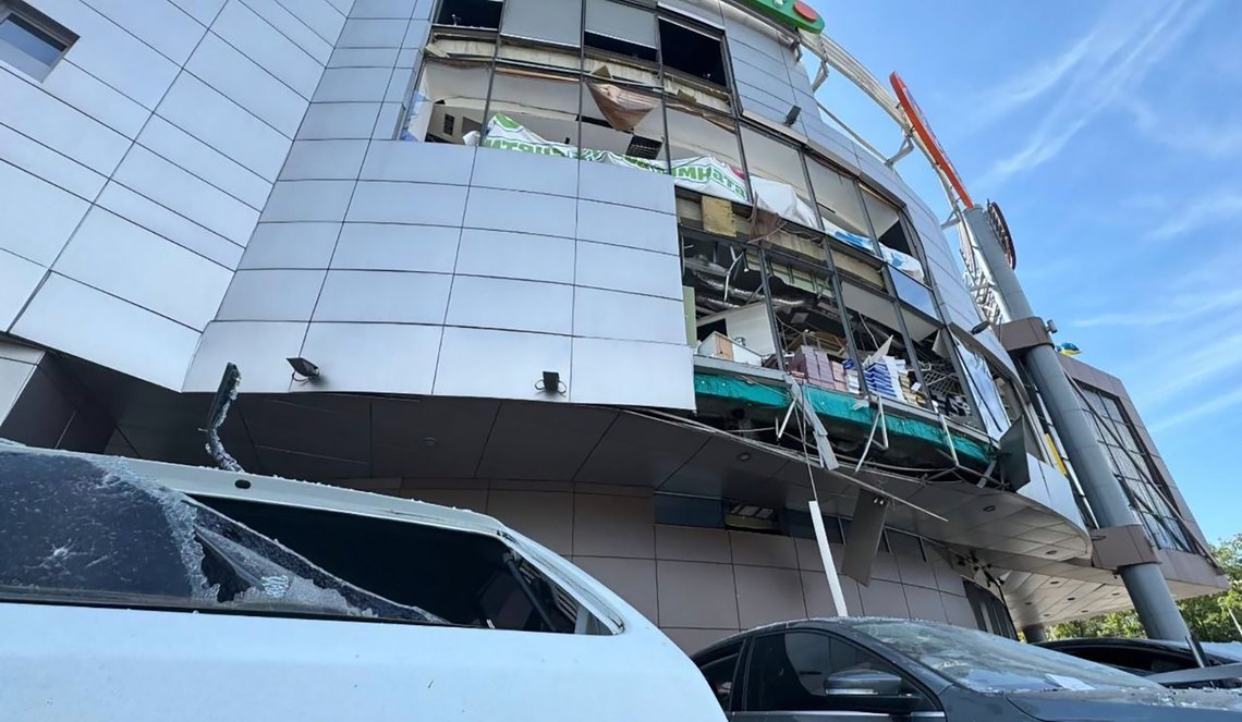 In this photo released by the Dnipro Regional Administration, a view of the damage caused by Russia's missile attack on multi-story building in Dnipro, Ukraine, Wednesday, July 3, 2024. (Dnipro Regional Administration via AP) In this photo released by the Dnipro Regional Administration, a view of the damage caused by Russia's missile attack on multi-story building in Dnipro, Ukraine, Wednesday, July 3, 2024. (Dnipro Regional Administration via AP)