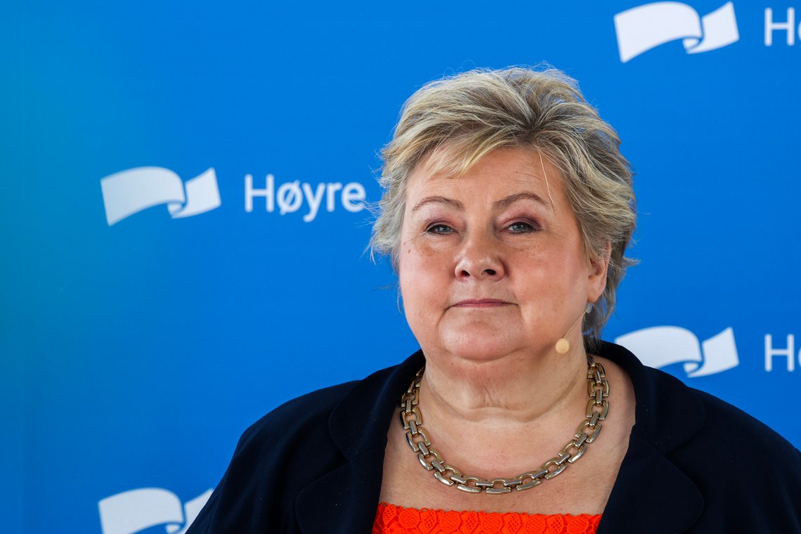 Høyre-leder Erna Solberg blir kalt ekstrem for å påpeke noe som er åpenbart for alle.
Foto: Jan Langhaug / NTB Høyre-leder Erna Solberg blir kalt ekstrem for å påpeke noe som er åpenbart for alle.
Foto: Jan Langhaug / NTB