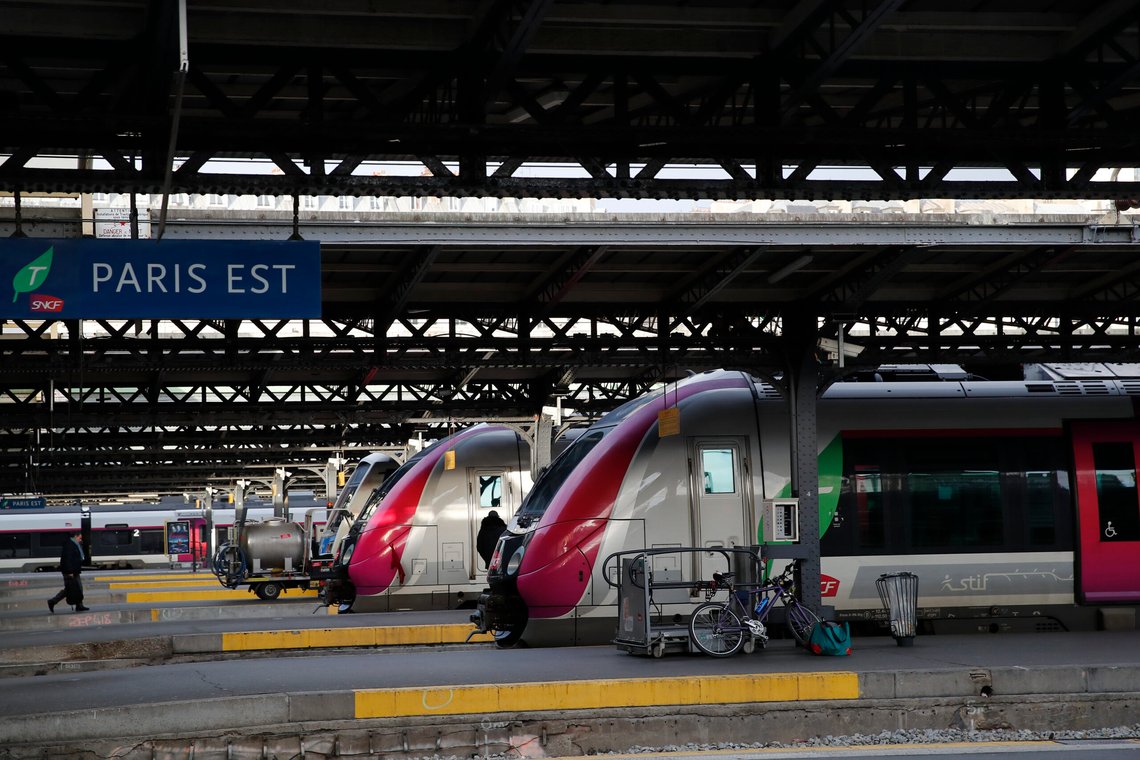 Togstasjonen Gare de l'Est i Paris. Foto: AP/Francois Mori/NTB Togstasjonen Gare de l'Est i Paris. Foto: AP/Francois Mori/NTB