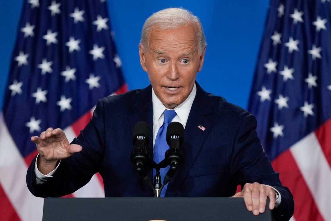 President Joe Biden har dummet seg ut igjen. Foto: AP/Matt Rourke/NTB President Joe Biden har dummet seg ut igjen. Foto: AP/Matt Rourke/NTB