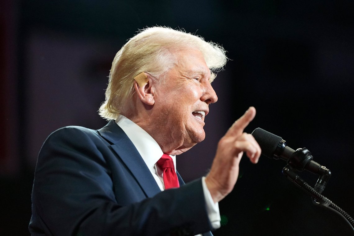 – Kamala, you're fired. Foto: AP/Alex Brandon/NTB – Kamala, you're fired. Foto: AP/Alex Brandon/NTB