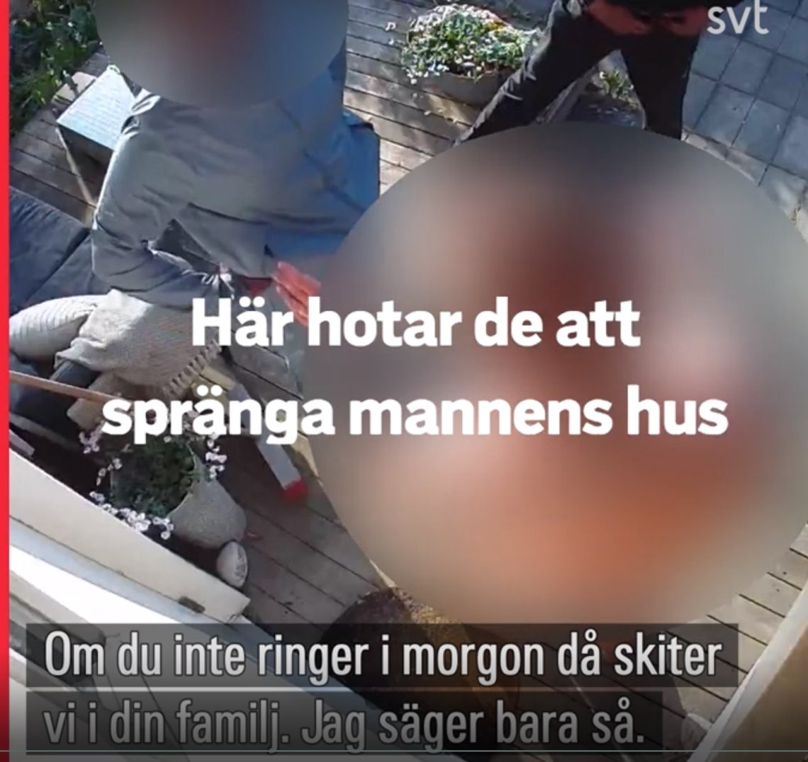 Skjermbilde fra video via svensk politi. Skjermbilde fra video via svensk politi.