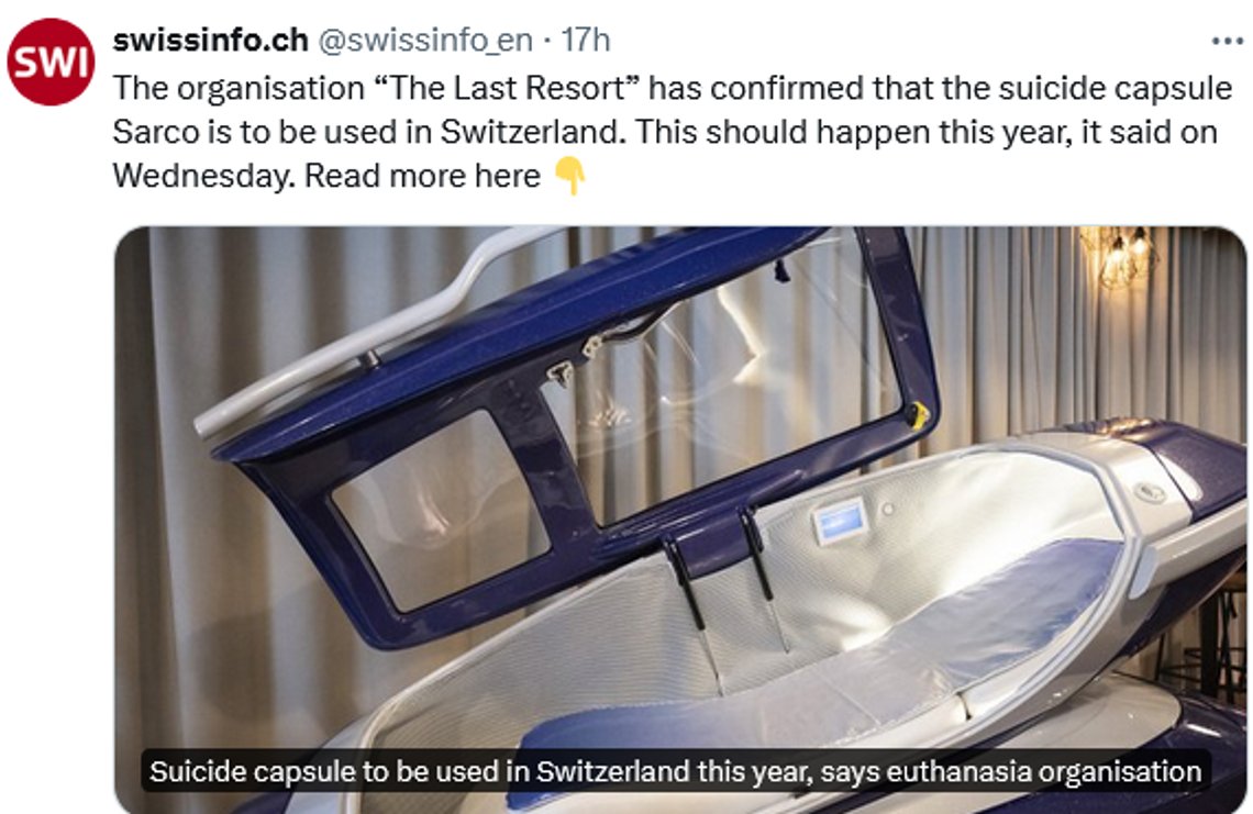 Skjermbilde fra Swissinfo på Twitter/X. Skjermbilde fra Swissinfo på Twitter/X.